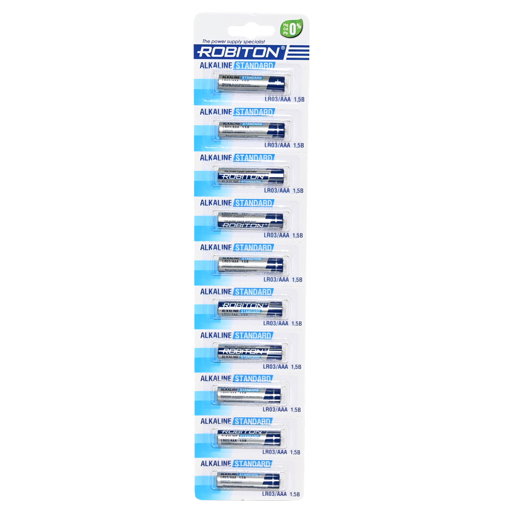 Элемент питания ROBITON STANDARD LR03 BL10