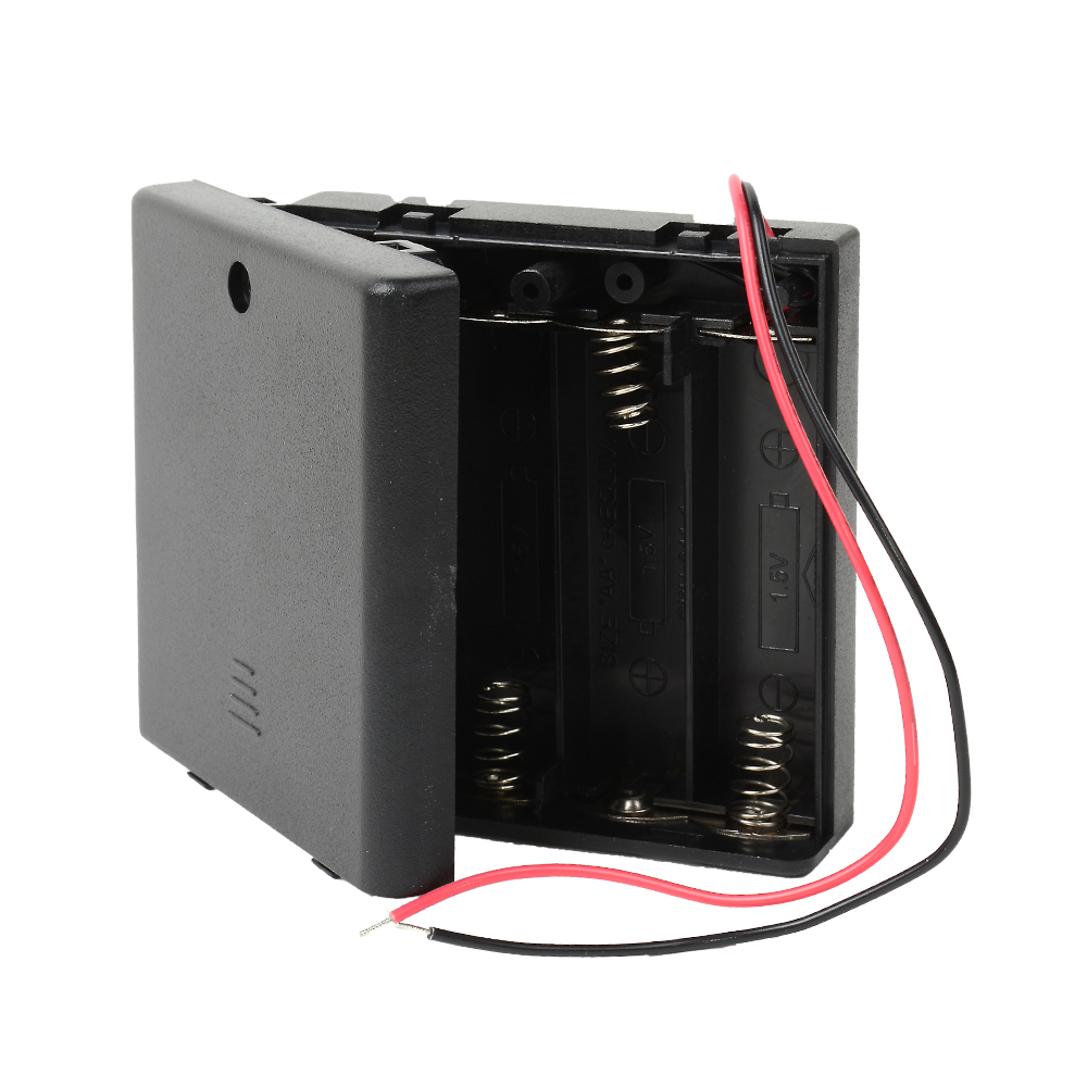 Отсек для элементов питания ROBITON Bh4xAA/switch с выключателем и двумя проводами PK1