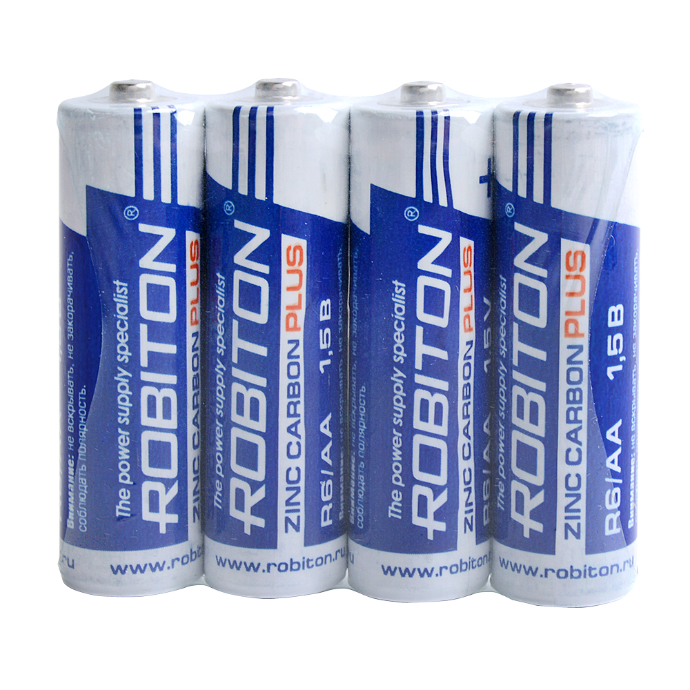Элемент питания ROBITON PLUS Zinc Carbon R6 SR4