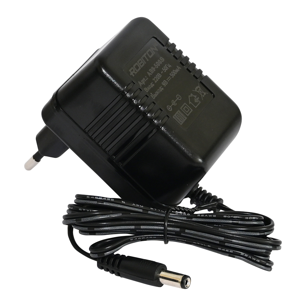 Адаптер/блок питания ROBITON AB9-500S 5,5х2,1/12 (-) 