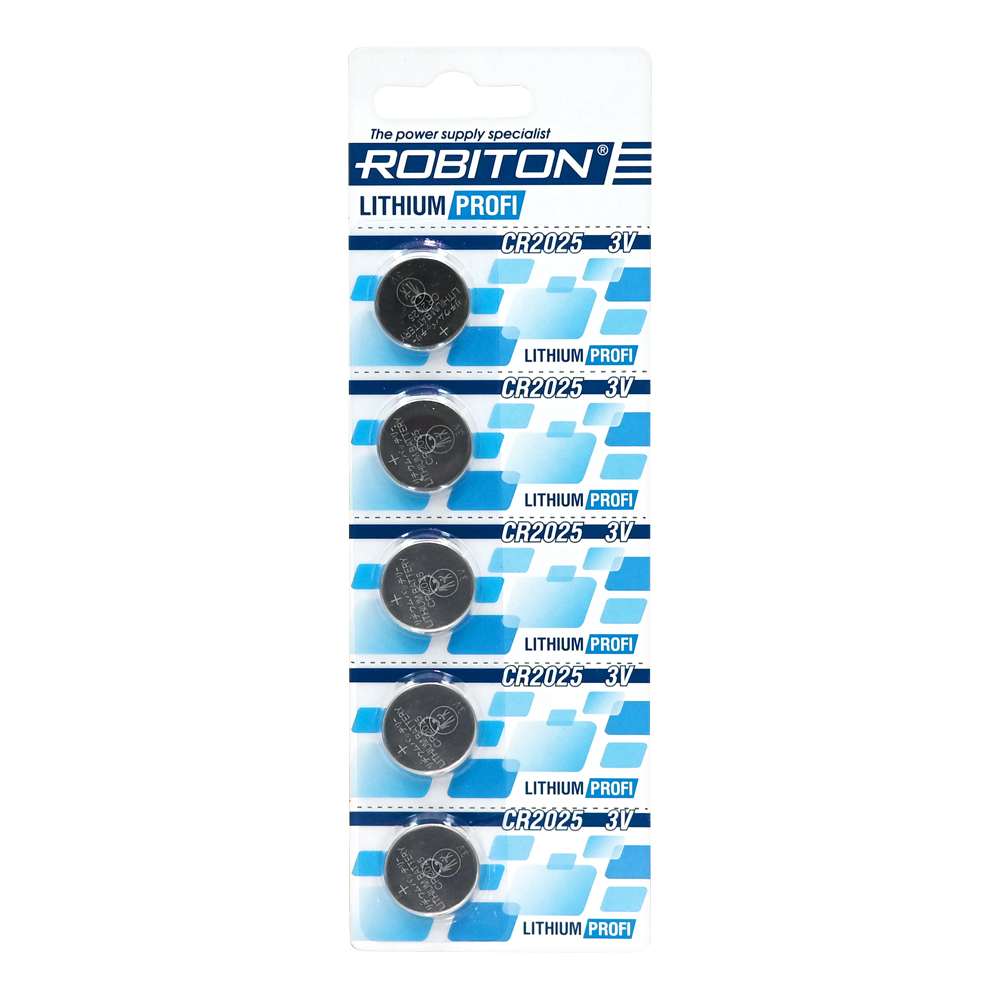 Элемент питания ROBITON PROFI R-CR2025-BL5