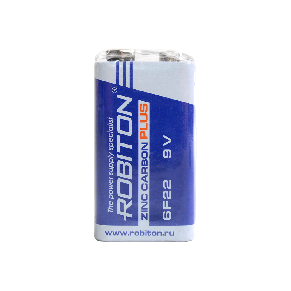 Батарея ROBITON PLUS Zinc Carbon 6F22 9V SR1