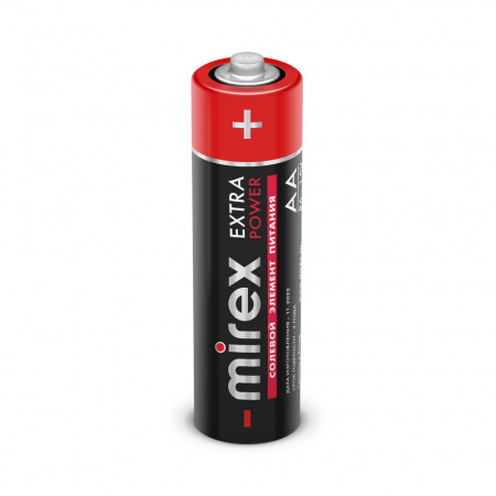 Батарейки AA / R6, солевые, Mirex, 1,5 В, 2 шт