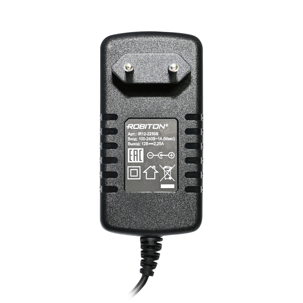 Адаптер/блок питания ROBITON IR12-2250S 5,5x2,5/12 (+) BL1