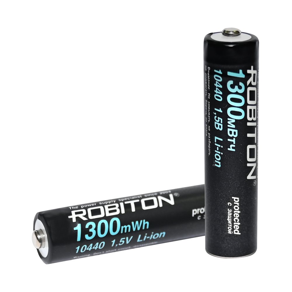 Аккумулятор ROBITON 10440-736/box (AAA) 1300мВтч, 736мАч 1,5В с защитой BL4